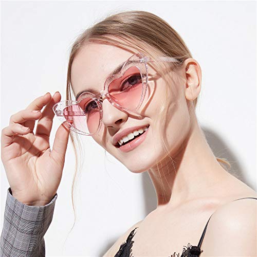 Dollger Heart Sunglasses for Women Retro Love Eyeglasses Vintage Cat Eye Glasses UV4002
