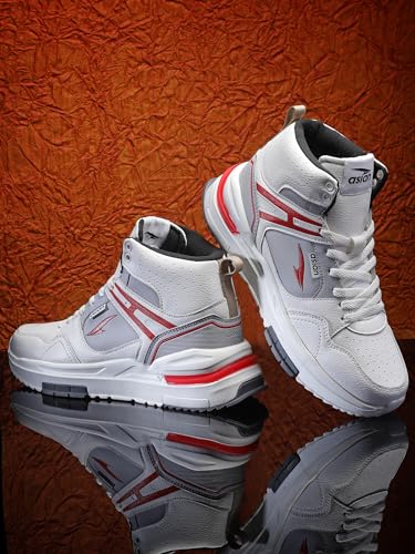 Image of ASIAN Men's Casual Sneaker, Basketball & Hi-Neck Shoes with Synthetic Upper Lightweight & Phylon Outsole with Memory Foam Insole Lace-Up Shoes for Men's Basket-05