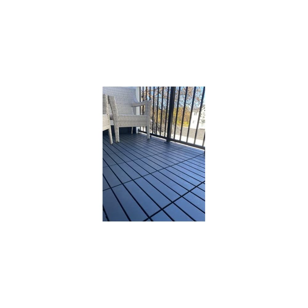 Buy 36 sq. ft Plastic Interlocking Deck Tiles,36 Pack Patio Deck Tiles,12x12 Waterproof Outdoor