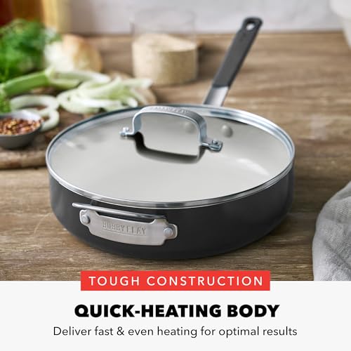 Greenpan CC008872-001 X Bobby Flay 4.5Qt Sauté Pan With Glass Lid thumb #5