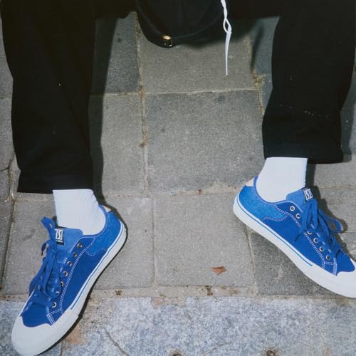 Image of Skateboard Shoes for Men Leather Low Top Pro Skateboarding Training Casual Sneakers