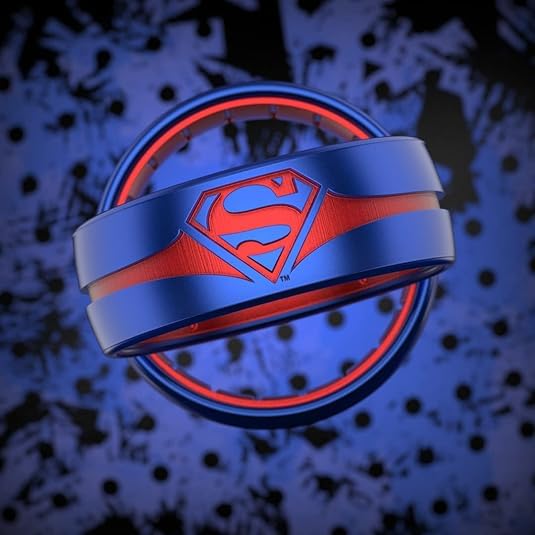 Enso Rings DC Comics Collection - Etched Silicone Ring - Comfortable, Breathable, and Safe - Batman, Superman, The Flash, and Wonder Woman2