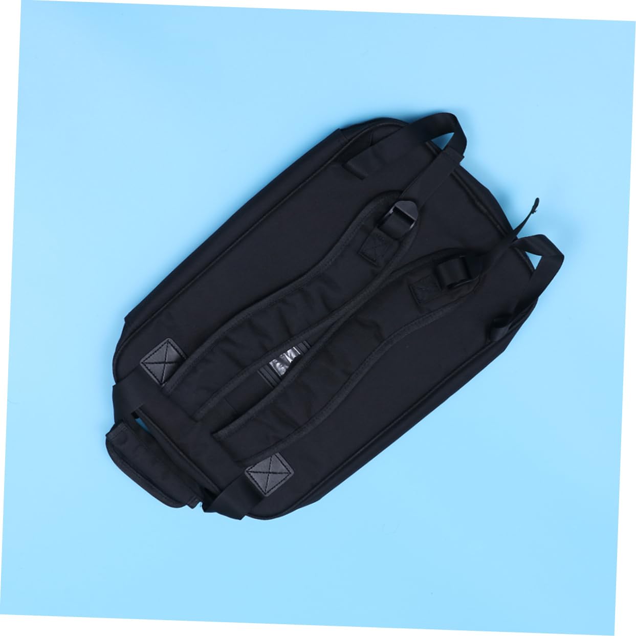 HEMOTON Custodia per Bacchette Batteria in Pvc Nero Grande Capacità, Maniglia per Trasporto, Ganci Doppi, per Pratica e Concerti
