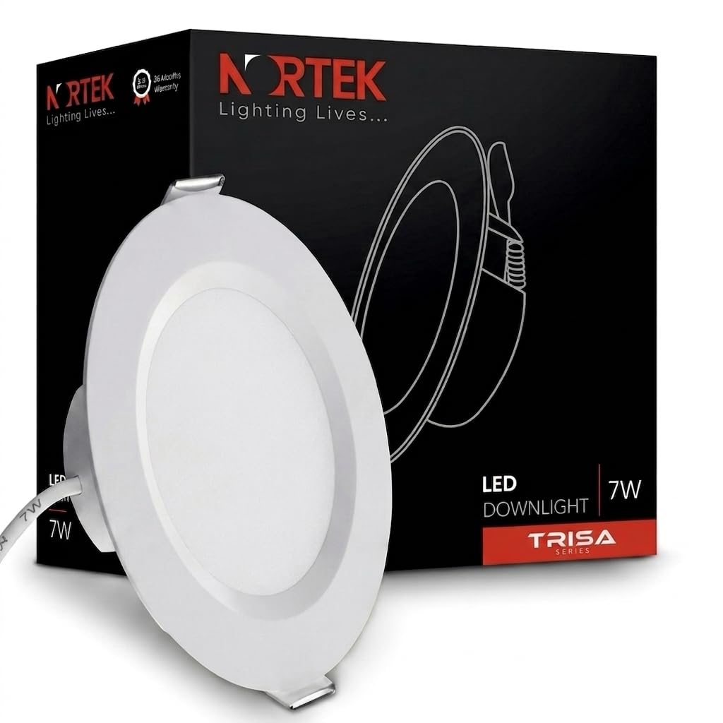 Buy Nortek Trisa 7W 3-in-1 LED Downlight,Round Recessed Ceiling