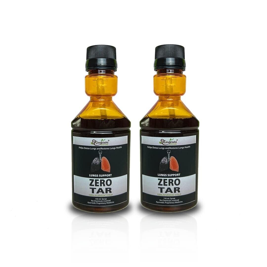 Hindrishi Ayurveda Zero Tar Syrup - Lungs Detox (Pack of 2) Regular Variant (B0D2QLG2GT) Amazon Price History, Amazon Price Tracker