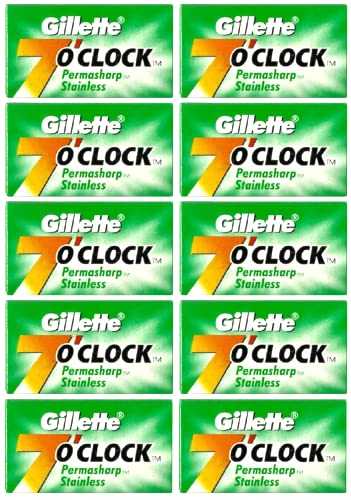 7 O'clock Super Stainless Double Edge Safety Razor Blades , 5 Count (Pack of 20)