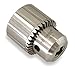 Drill Chuck, Keyed, Steel, 3/8 in, 1/2-20