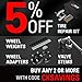 CKAuto 25 Pieces TR416 Metal Valve Stems Outer Mount Fits .453