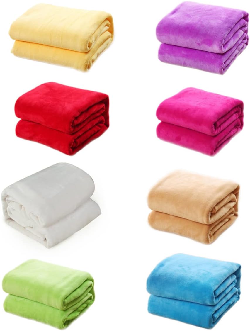 ULDIGI Queen Size Fleece Blanket Plush Blanket Black Fleece