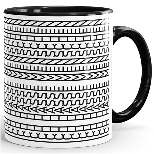 MoonWorks Tasse Spruch Ich hasse Menschen - Undercover Text - Bürotasse mit versteckter Botschaft - lustige Kaffeebecher - Keramik Weiss-innen-schwarz standard