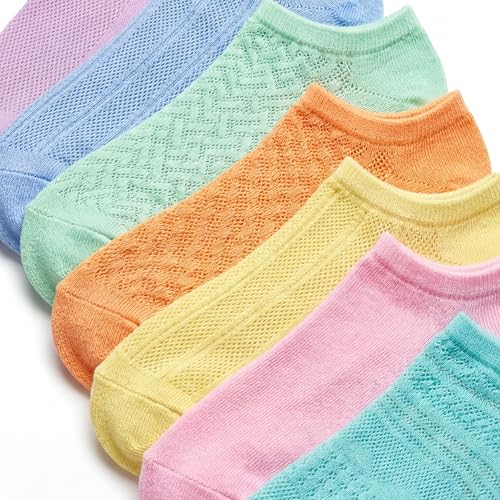 Image of Tipi Toe Women's 20 Pack Colorful Low Cut Socks - Lightweight, Breathable Design for All-Day Comfort Sizes 9-11 /10-13