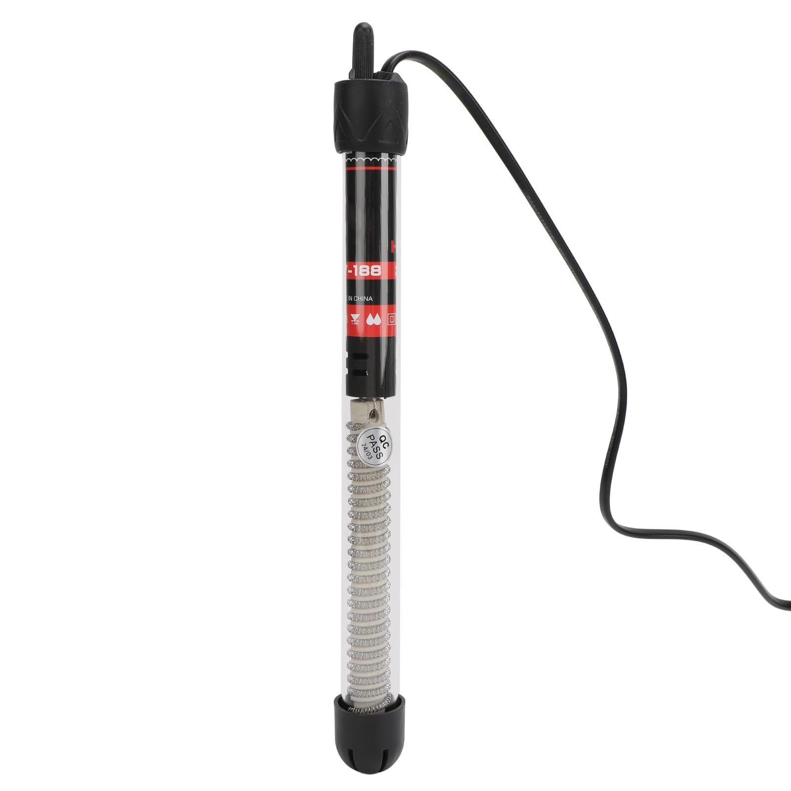 Keenso Fishing Tank Heating Rod,Fishing Tank Heating Rod Automatic Thermostat Submersible Glass Aquarium Heater for Freshwater Seawater Fish Tank (200W)