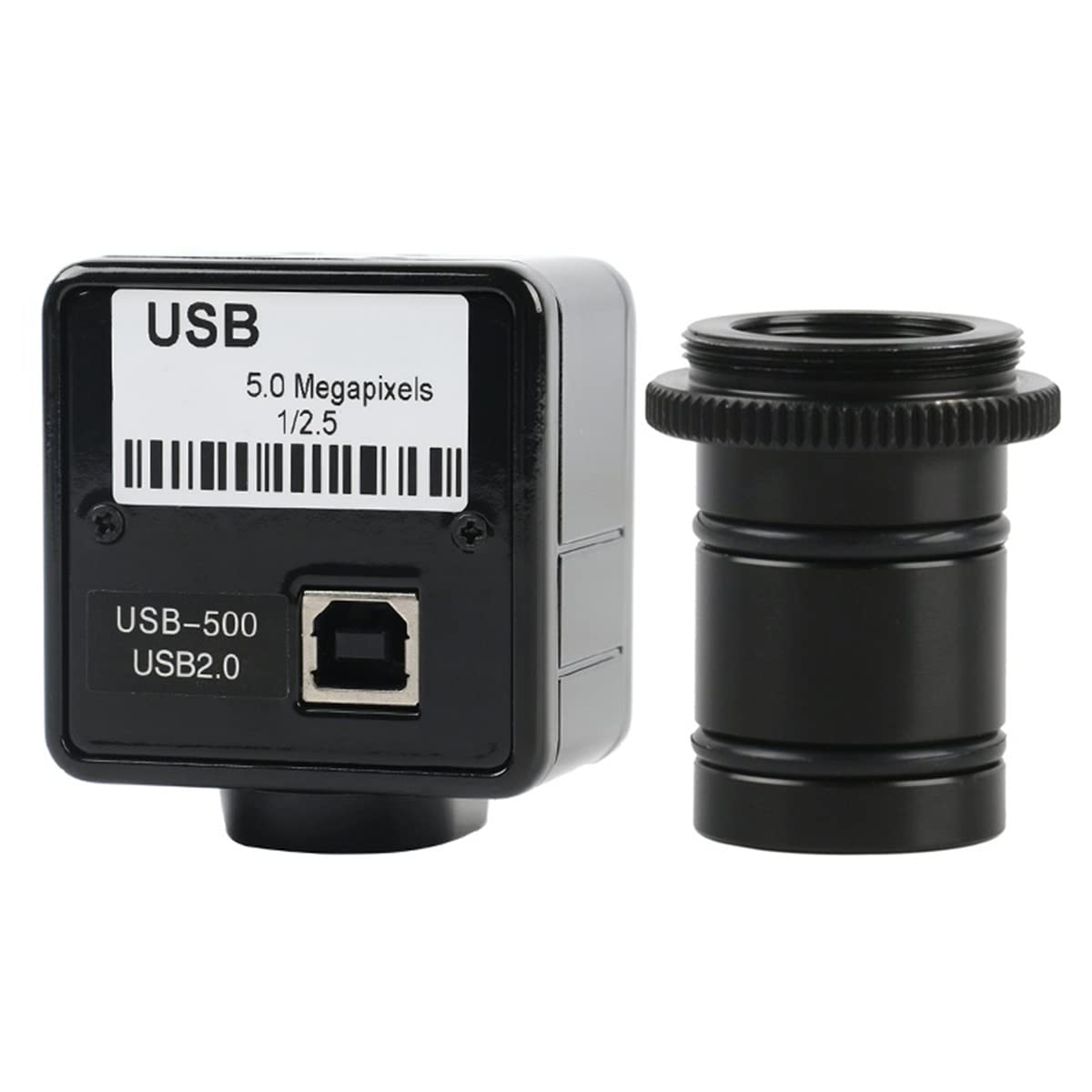 Kit de Accesorios para microscopios 5. 0MP USB Microscopio de la Industria del Ocular Digital VDIEO electrónico 23.2mm Adaptador C-Mount Portaobjetos de microscopio (Color : 2.0MP)