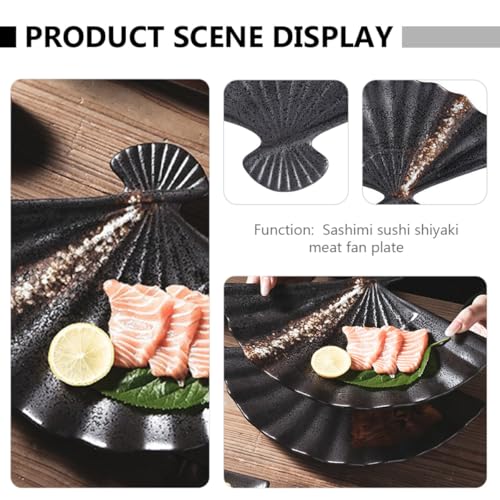 Plato sushi cerámico estilo japonés 13 pulgadas miniatura 3