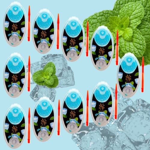Billes Fraîcheur Menthe Glaciale – Capsules Aromatiques à Insérer – Sensation de Fraîcheur Intense – Lot de 1000 (10 x 100)
