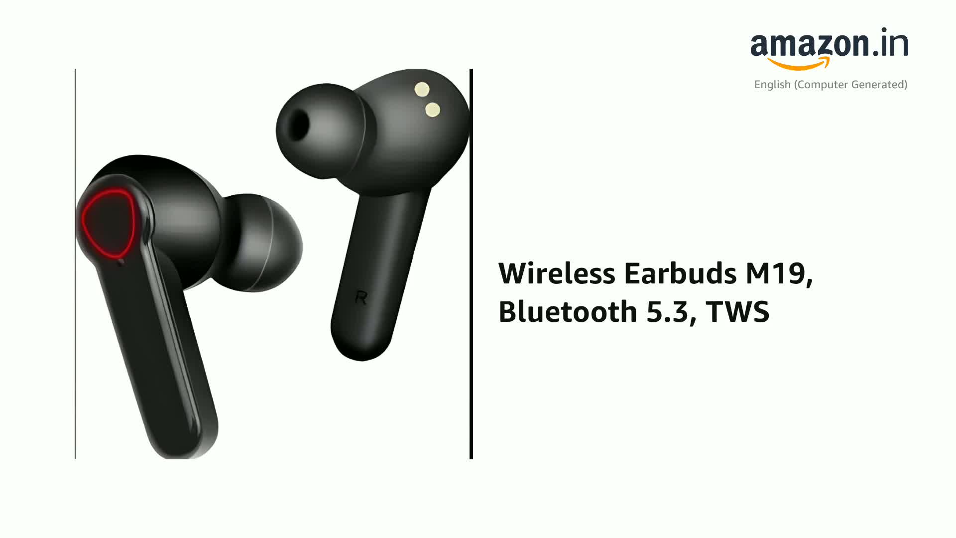 Wireless Earbuds M19, Bluetooth 5.3, TWS : Amazon.in: Electronics
