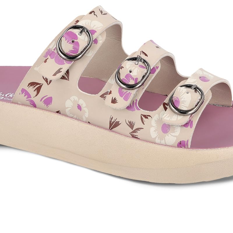 Image of WALKAROO Comfort Sandal For Women's|Lightweight and Comfortable|Soft Cushioned Insole|Stylish Casual Wear|WE2024