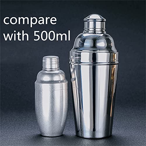 Shaker Per Cocktail Professionale In Acciaio Inox 304 Delidge - 3 Pezzi Con Colino Integrato, 680g