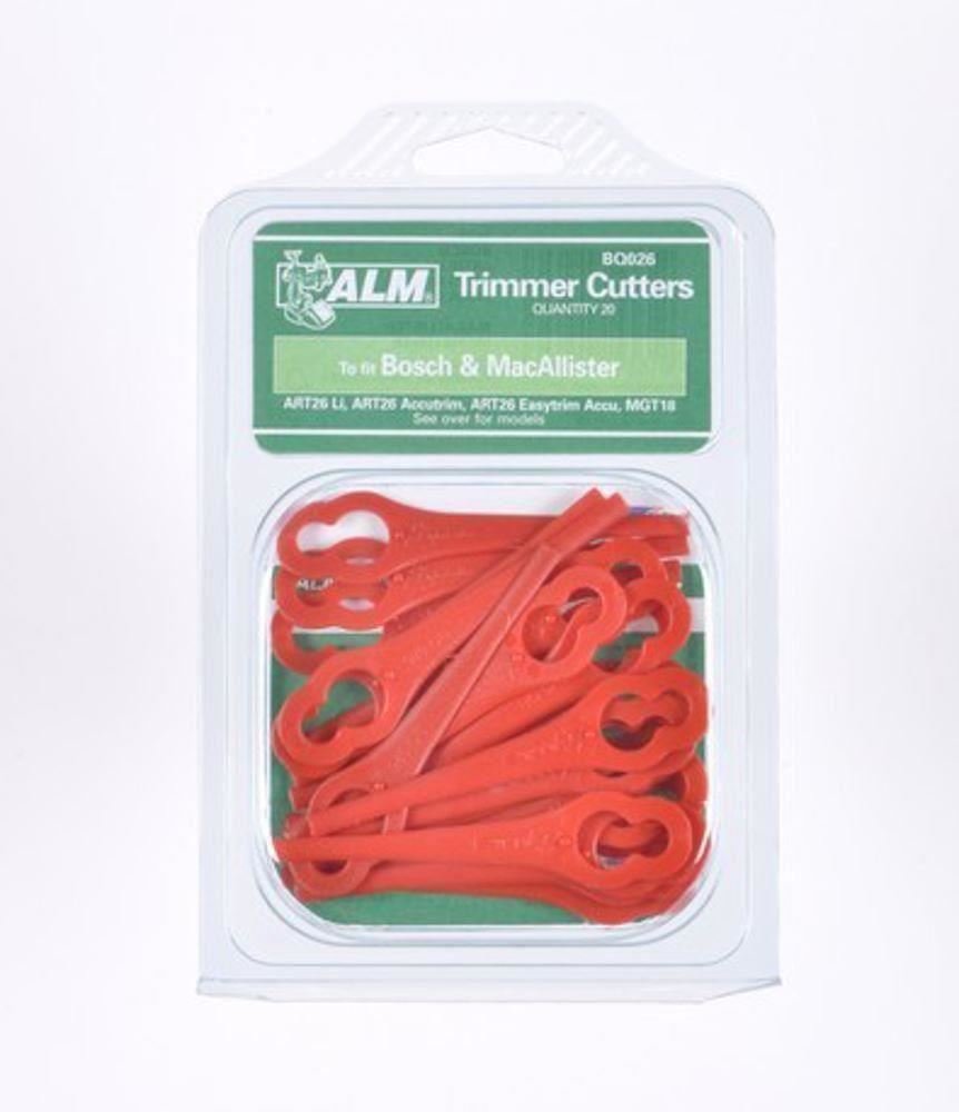 ALM Lidl Florabest FRT 18A, FRT 18A1Plastic Trimmer Blades BQ026 Pack of 20