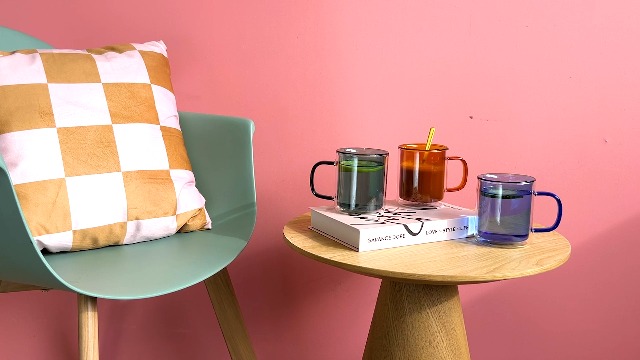 Juego de 4 Mugs Aislados Dobles de Vidrio Borosilicato 12.85 oz miniatura 7