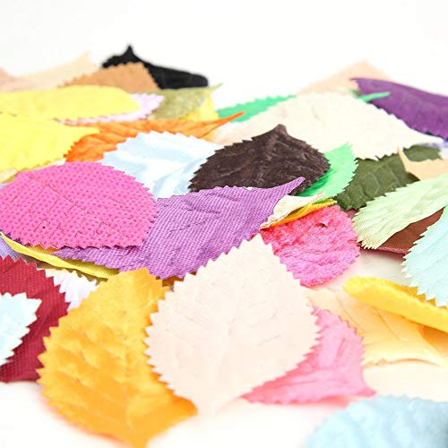 Folhas 100pcs, adesivo de pano flexível de alta qualidade, folhas artificiais de uso seguro, cores d