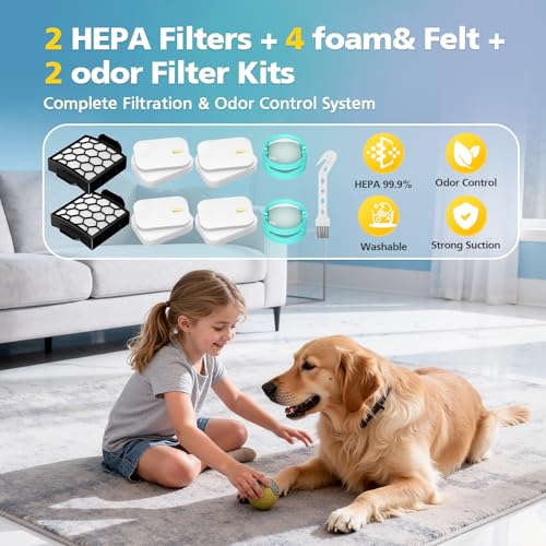 Image of ZU102 Filter Replacement for Shark Rotator Pet Upright Vacuum ZU100 ZU102