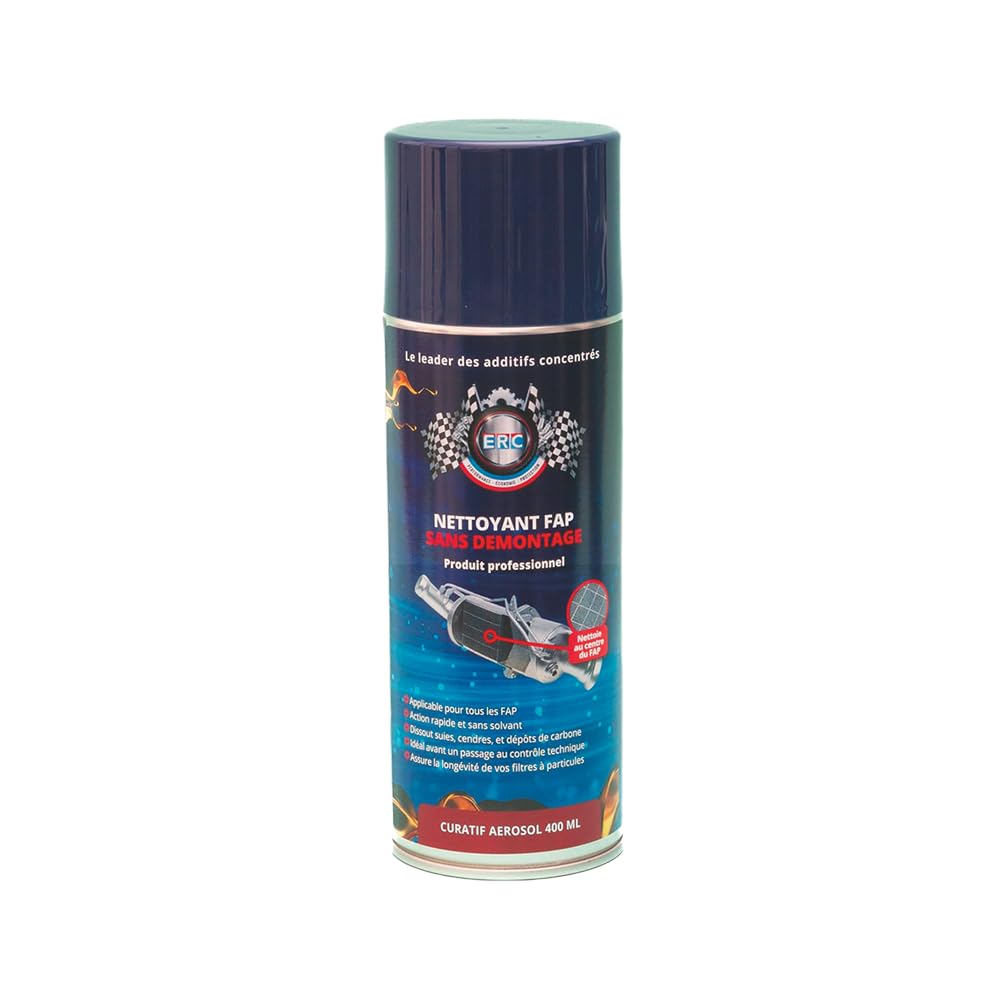 ERC Nettoyant FAP Sans Démontage 400 ml | Nettoyage curatif filtre à particules diesel | Dissout suies et dépôts de carbone | Action rapide sans solvant | Compatible tous FAP