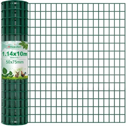 Baumschutznetz 100x50 Mm Maschenweite – Verzinkt & Grün PVC-beschichtet (RAL 6005), 0,6 M Hoch, 1 M Lang, Wild- & Verbissschutz