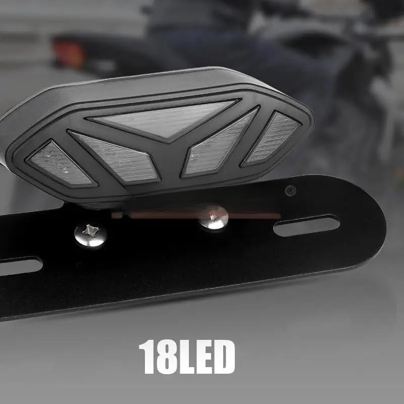 Luz de freno para motocicleta dirt bike y piloto de advertencia 4