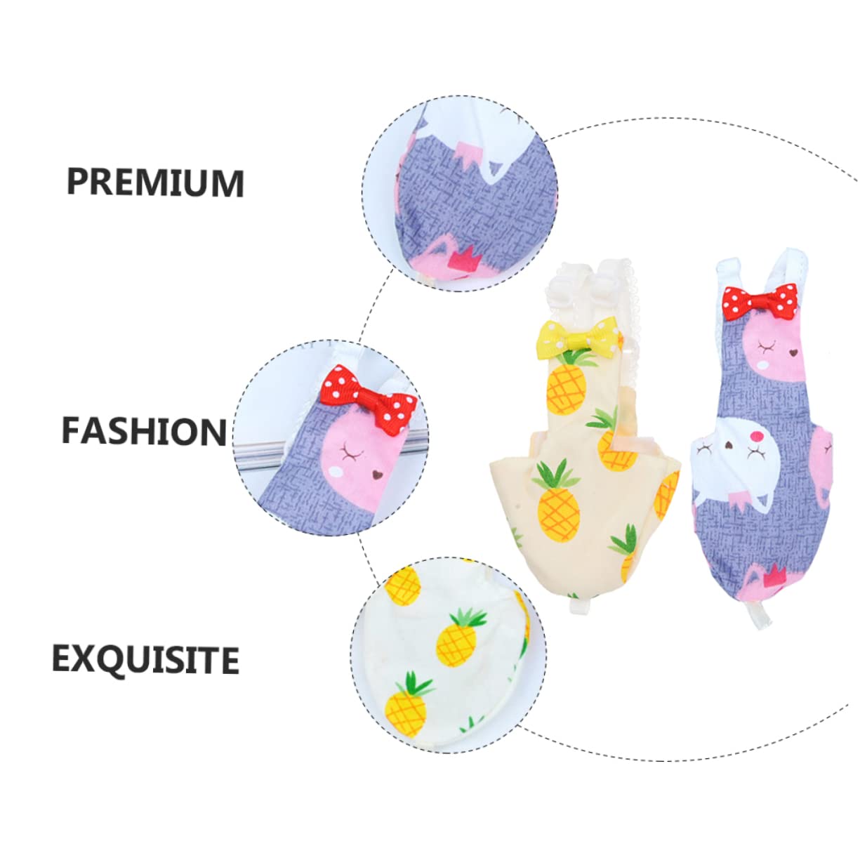BESPORTBLE 6piezas Pañal Creativo para Aves De Ropa para Periquitos Reutilizable y Lavable para Fiestas y Salidas Mascotas