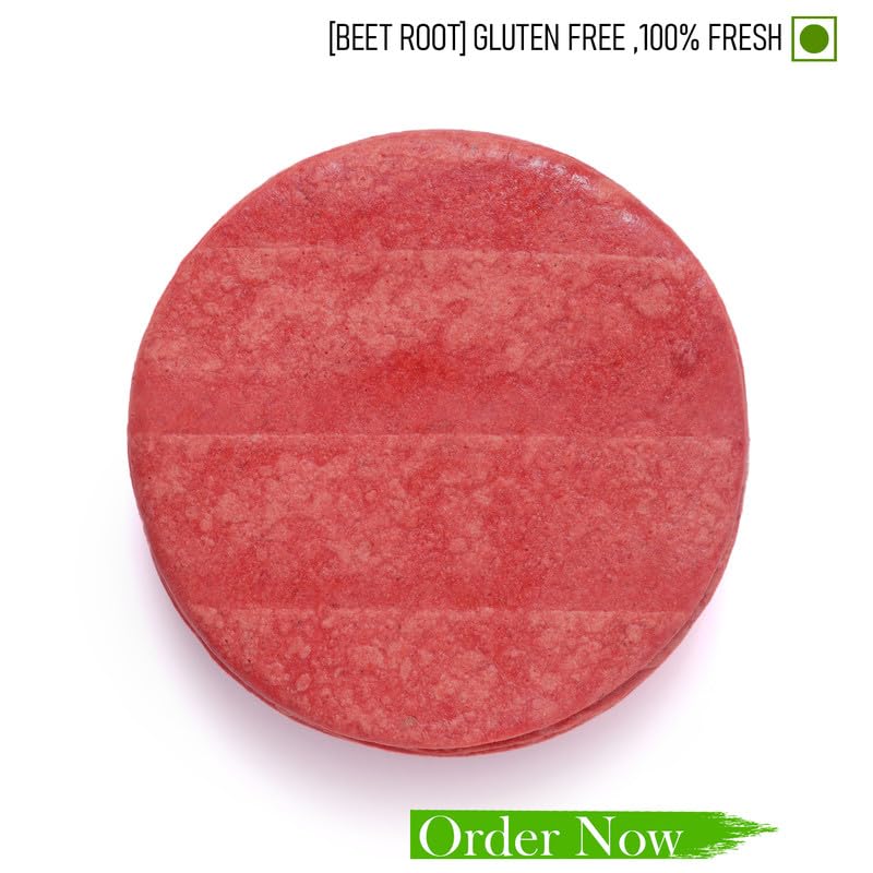 Image of JOYTOSS Tortilla Wrap | Fresh Taste & Soft Texture l Best for Wraps, Tacos, Nachos & Rolls l Ready to Eat Healthy Food - Pack of 25 (BEETROOT NEW)