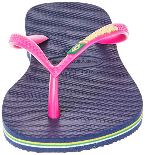 Chinelo, Havaianas, Slim Brasil, Marinho, 35/36, Feminino