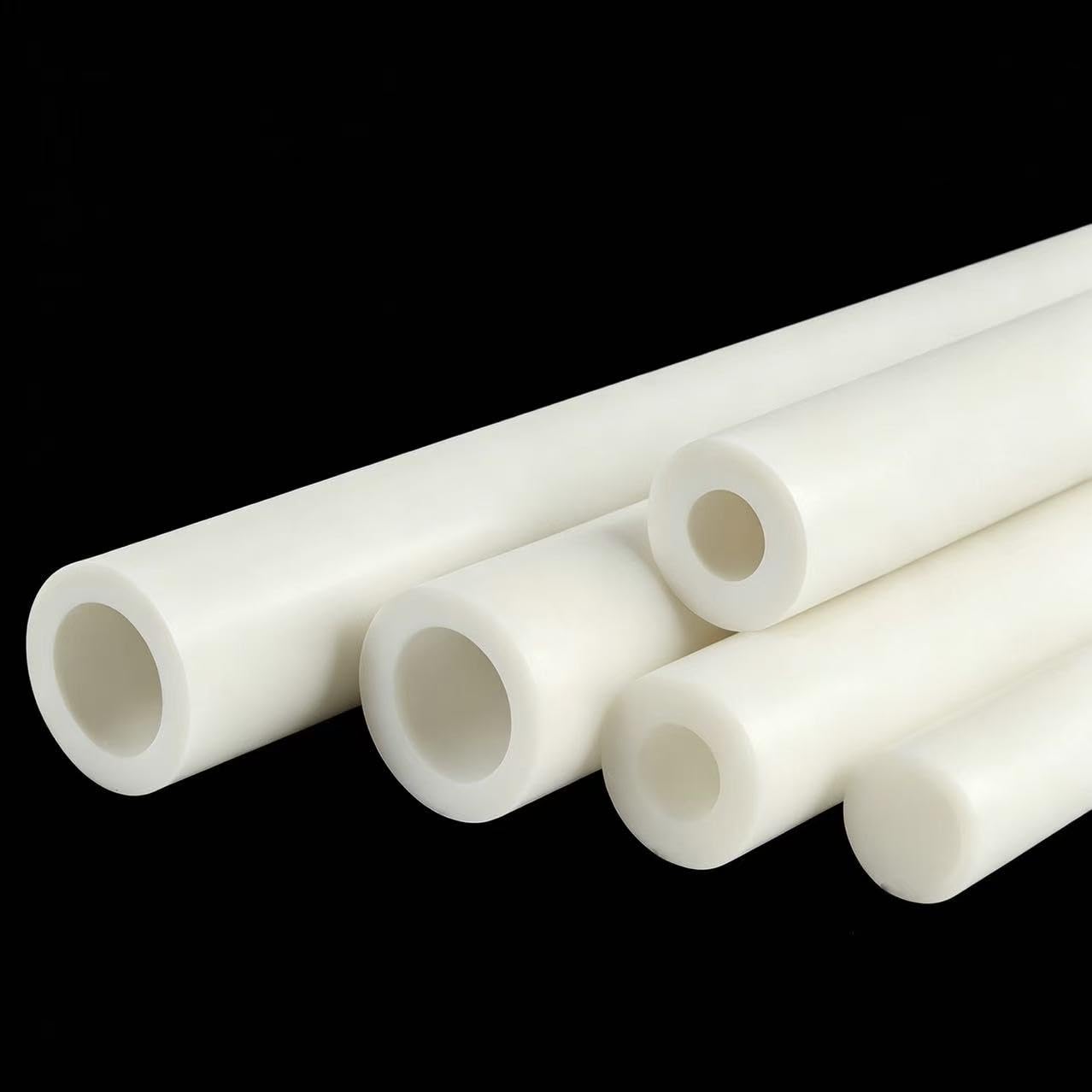 fibre glass rods White Fiberglass Tube 1m Hollow GFRP Pipe 2pcs Plant Stakes Multiple Sizes(7mm*3.4mm*1m)