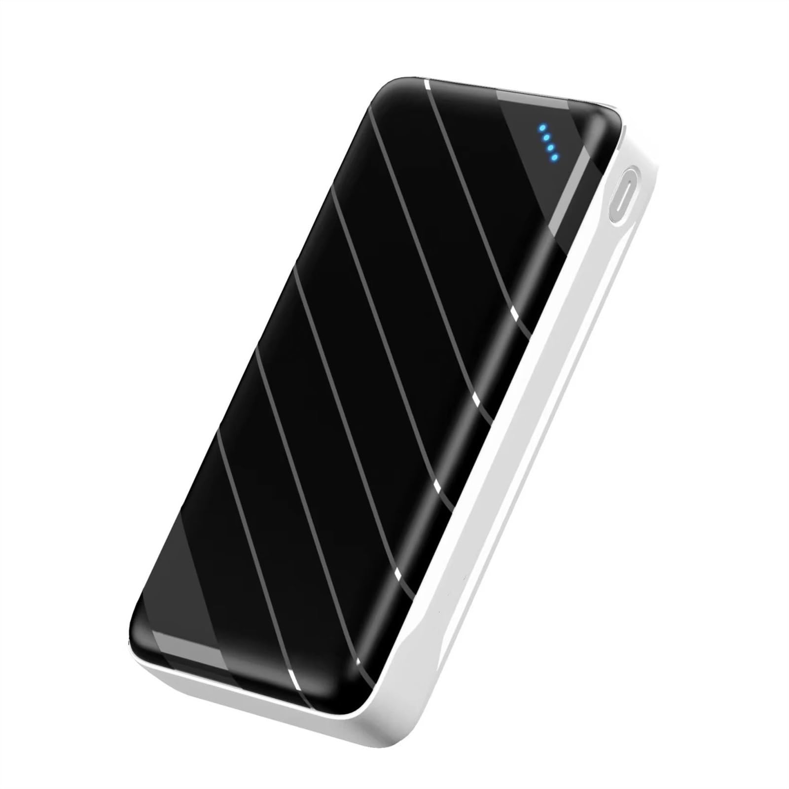Powerbank O Dużej Pojemności 30000 Mah Mały Rozmiar Przenośna Zewnętrzna Ładowarka Pomocnicza Powerbank (Size : White 30000mAh)