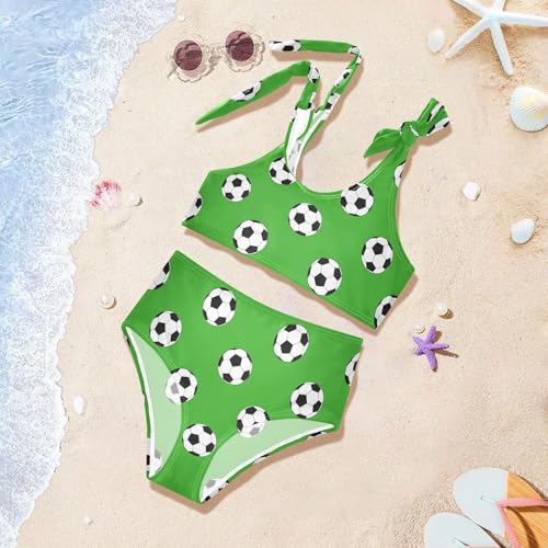 Image of CaTaKu Girls Two Piece Swimsuits Toddler Bathing Suits Bikini Set Summer Beach Swimwear for Girls Size 3-12T