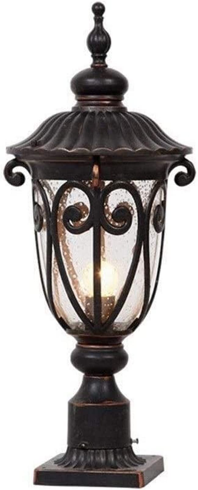 Lampe de jardin pilier E27 en aluminium pour extérieur