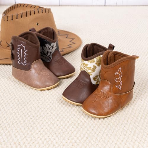 Meckior Baby Girls Cowboy Tassel Boots Side Zipper Moccasins Soft Bottom Non-Slip Toddler Shoe thumb #1