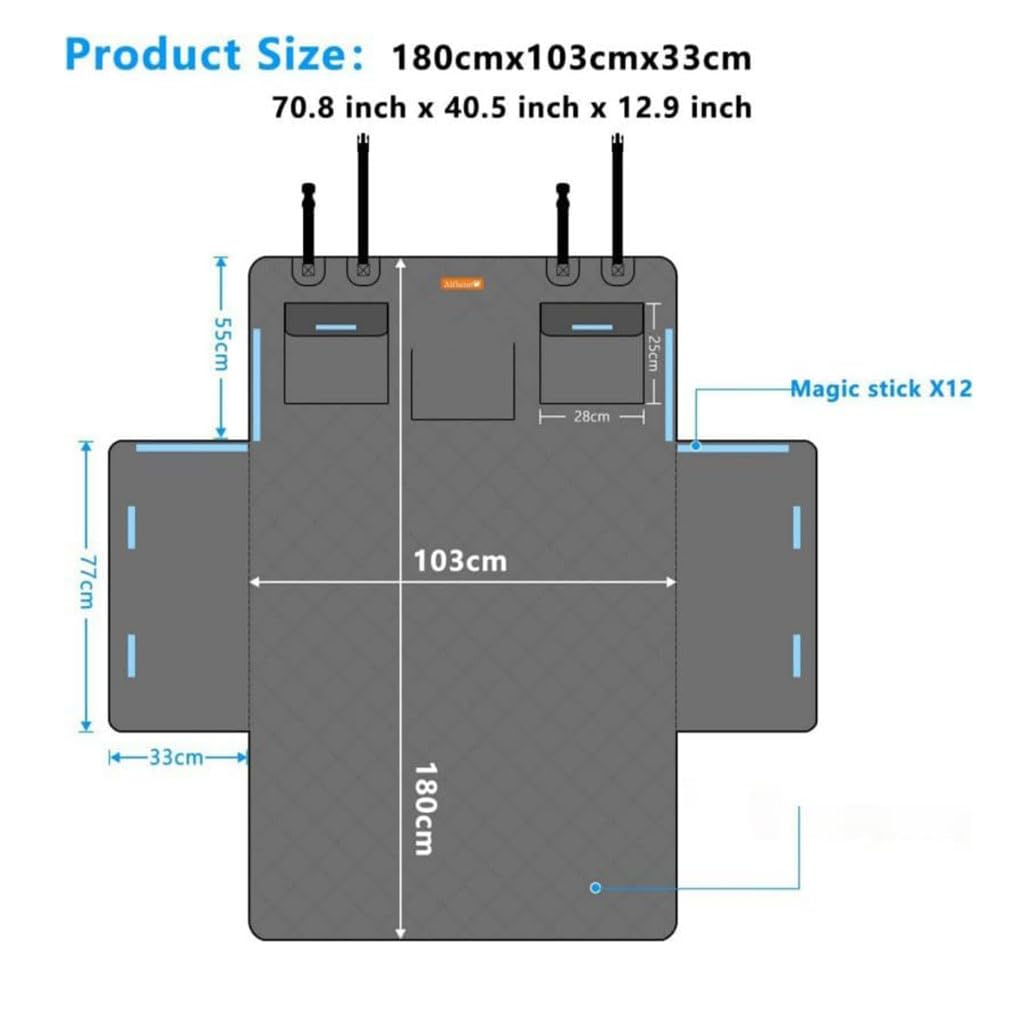 Funda Maletero Coche Perro para Dodge Ram 2500 2000-2026 | Impermeable Antideslizante Funda Perro Maletero Protector Accesorio Viaje,C