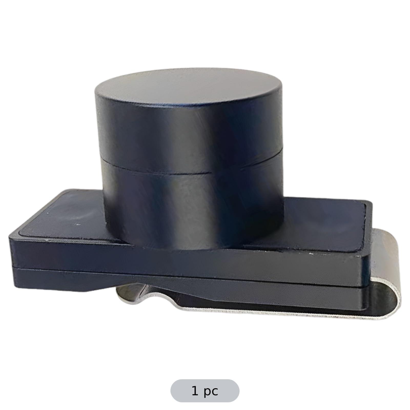 Zestaw pudełek na kredę bilardową, etui ze stopu aluminium z mocnym klipsem, przenośne przechowywanie kredy basenowej 2,4 cala, klips 1,2", kompaktowy pokrowiec na akcesoria bilardowe do zabrania ze