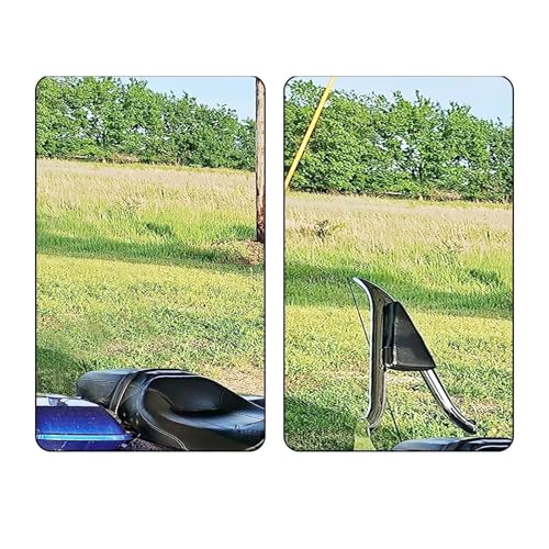 Dossier passager moto argenté haut de gamme pour Electra Glide 1997-2008