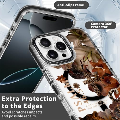 Coque iPhone 16 Pro chrétienne florale protection fine transparente - 5