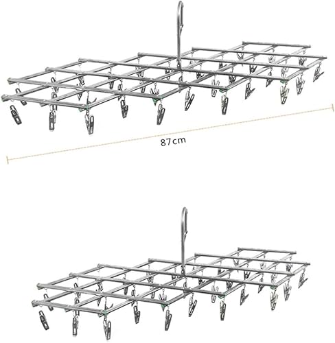 Miniatura 6 de BESPORTBLE Percha de secado de ropa Perchas plegables Percha de secado de toallas Percha de toallas Perchas a prueba de viento Perchas de ropa