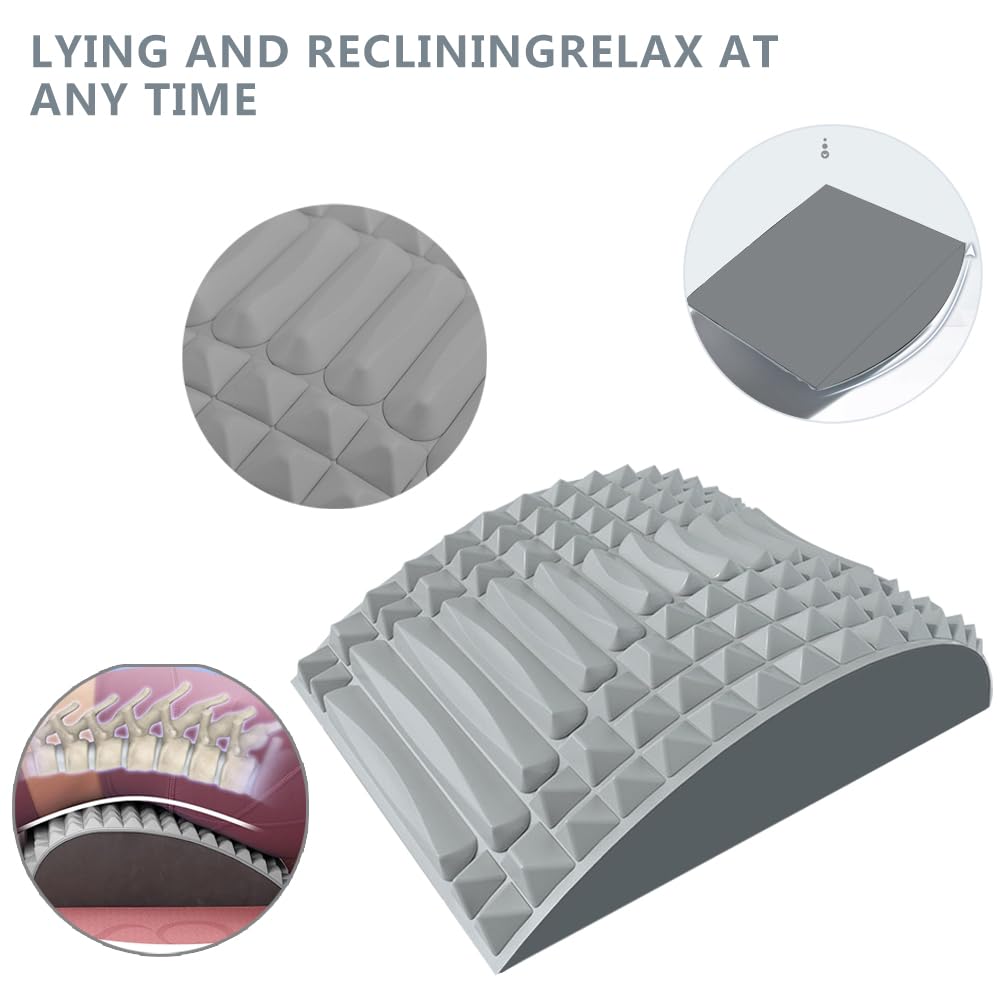 Jiahuade Neck And Back Stretching,Refresh Stretching Neck And Back,Stretcher Neck And Back Massager,Lumbar Soothing Apparatus, Neck And Back Stretching Cushion (A) 1