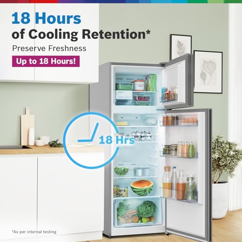 Image of Bosch Max Convert 290L Inverter Frost Free Refrigerator Appliance (CTC29S03NI, Convertible, Sparkly Steel, 2022 Model)