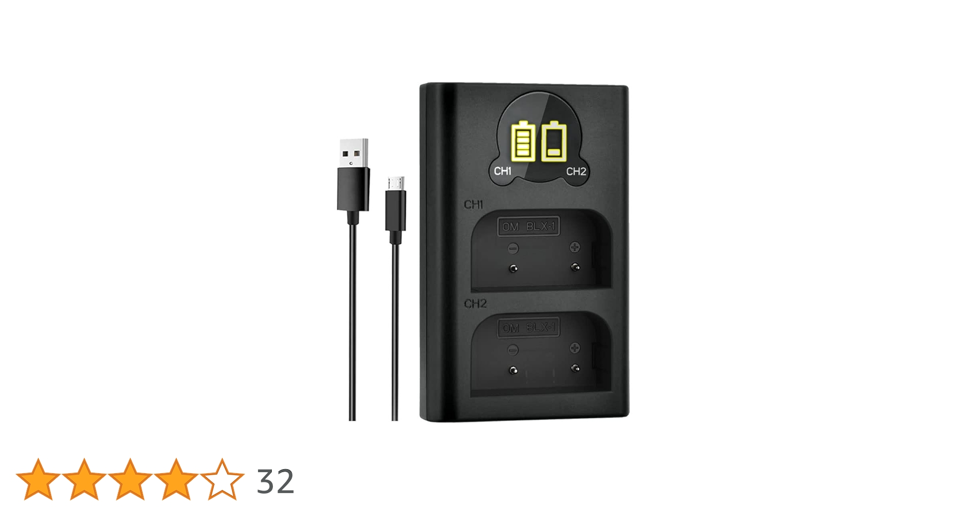 Amazon | 【2個同時充電】ロワジャパン Olympus対応 OM SYSTEM OM-1 の