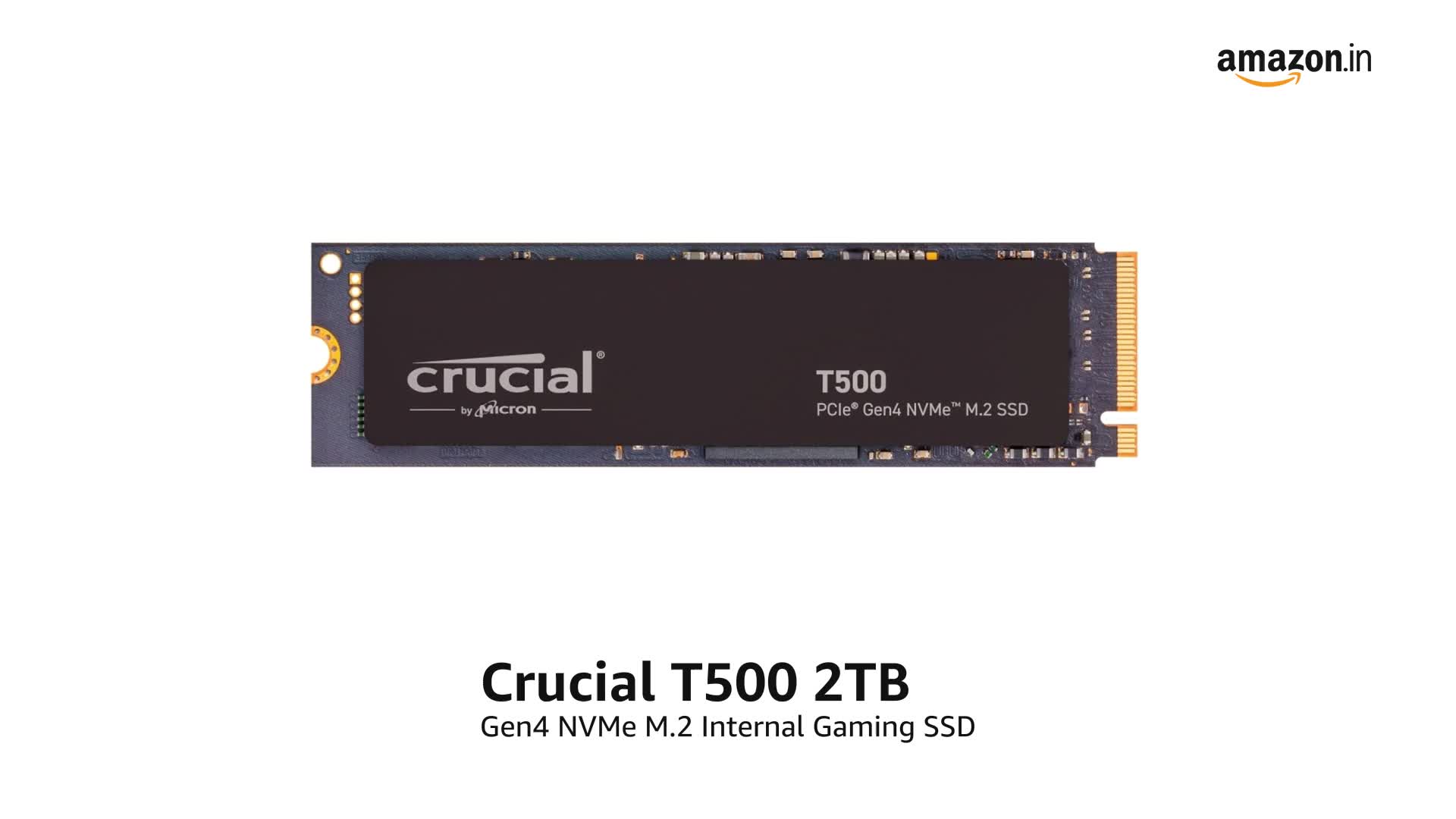 Amazon.in: Buy Crucial T500 2TB Gen4 NVMe M.2 Internal Gaming SSD