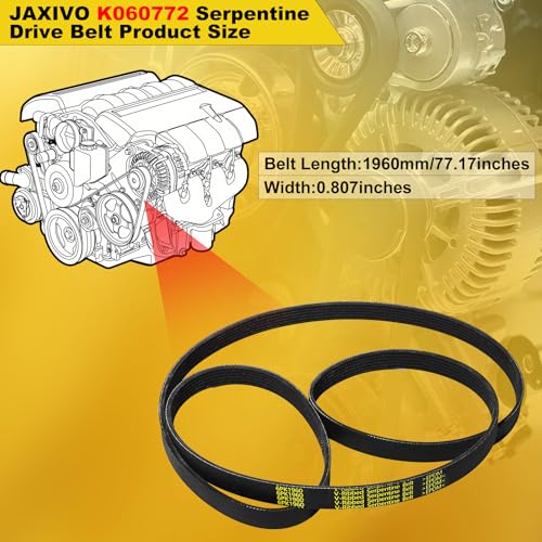 Image of K060772 Serpentine Drive Belt Ribbed V-Belt