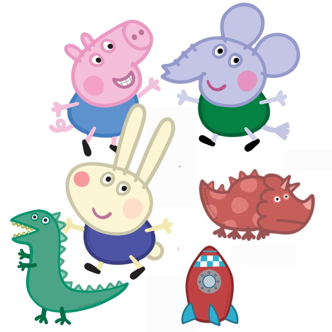 Star Cutouts SC4878 - Sagome decorative da parete, motivo: George Pig, Edward Elephant & Richard, altezza 34 cm