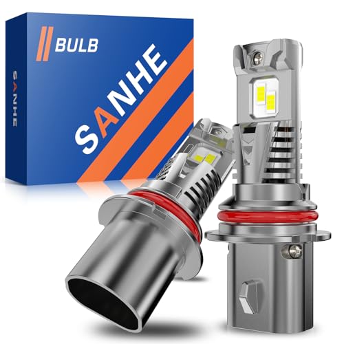 9004 Fog Bulbs,Upgraded 24000LM 600% Super Bright 9004,1:1 Size No Adapter Required 9004 Bulb,Plug and Play with Fan,6500K Cool White IP68 Waterproof,Pack of 2 (9004)