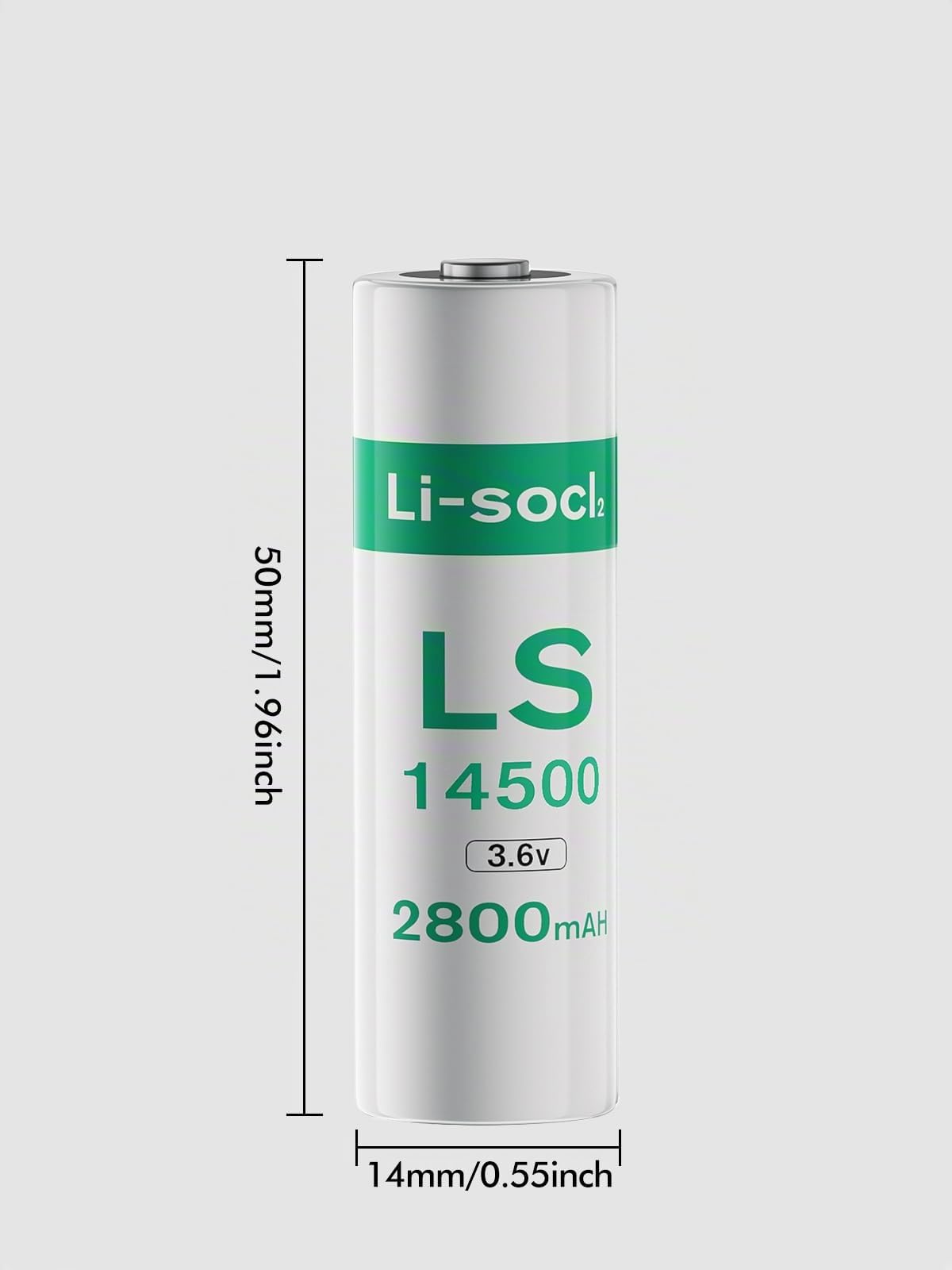 Lot de 10 Piles LS1450O, 3,6 V AA Lithium 2800mAh Batterie ER1450O Lithium Haute Capacité (Non-Rechargeable)